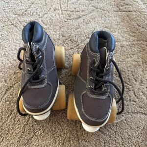 Kids Black Roller Shoes